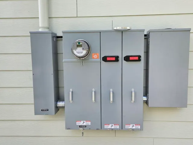 Home protected by battery backup system during power outage