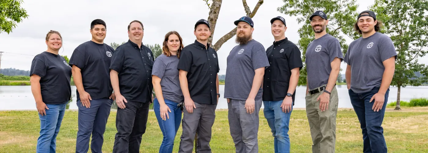 Phase 3 Electric team group photo in Snohomish County